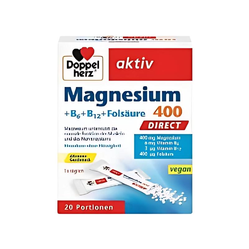 Doppelherz Aktiv Magnezijum 400 + B6 + B12 + folna kiselina 20 kesica