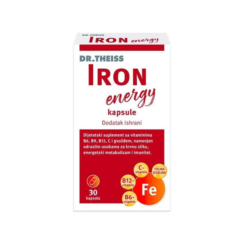 Dr. Theiss Iron Energy kapsule sa gvožđem 30 kapsula