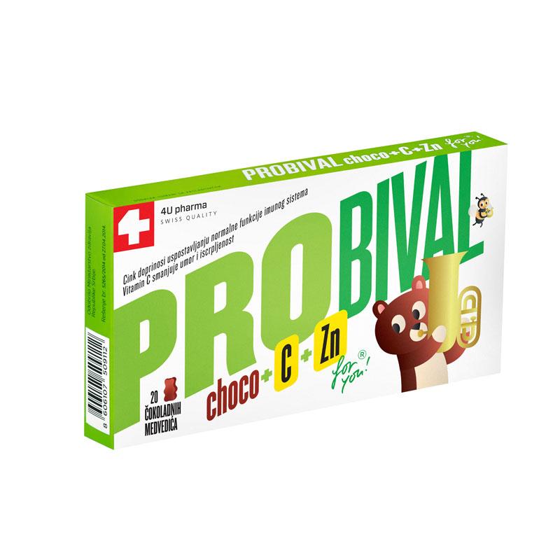 PROBIVAL CHOCO+C+ZN 20 Choko medvedića