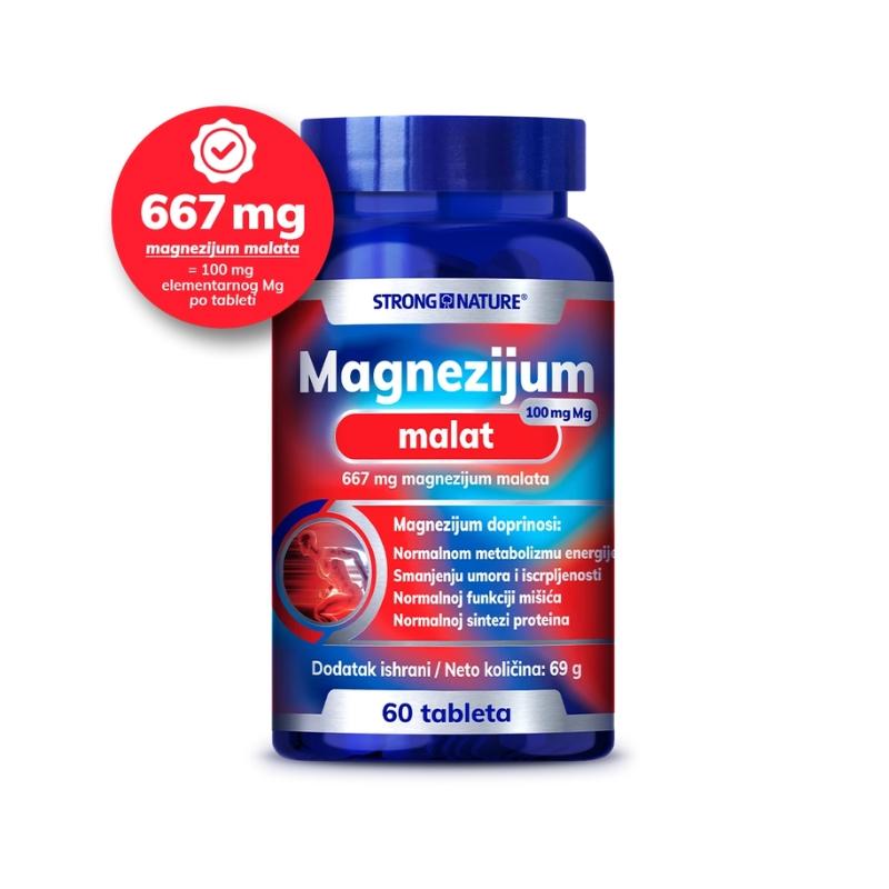 Strong Nature Magnezijum Malat 100mg 60 tableta