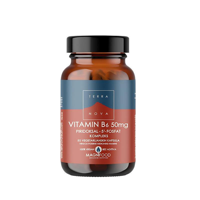 TERRANOVA Vitamin B6 50mg 50 kapsula