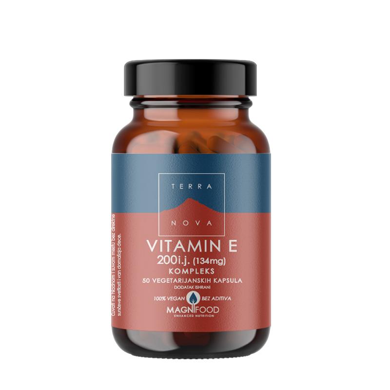 TERRANOVA Vitamin E 200 IU kompleks 50 kapsula