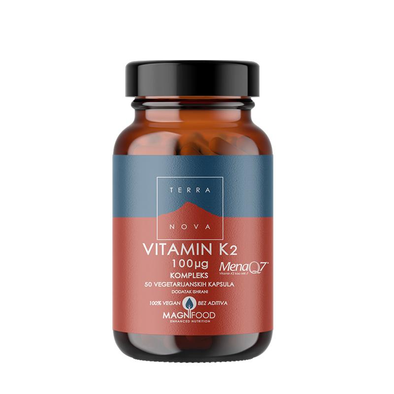 TERRANOVA Vitamin K2 100 mcg 50 kapsula